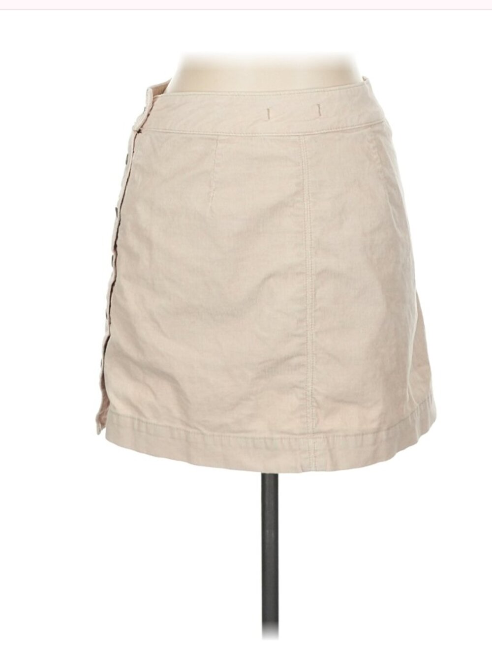 Free People Women's "Modern Femme" Tan Corduroy Mini Skirt - Size 8